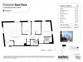 Pis, 111 m², nou, Calle de Sant Pere, 81