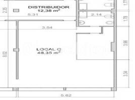 Loft, 54 m², prop de bus i tren